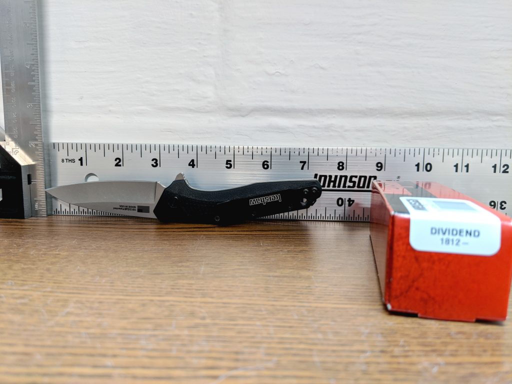 Kershaw Dividend 1812 overall length